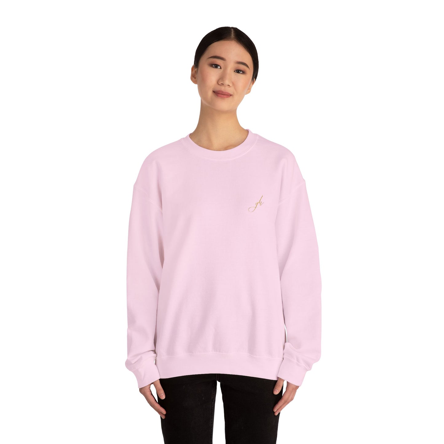 Elegant Gold Embroidered Sweatshirt