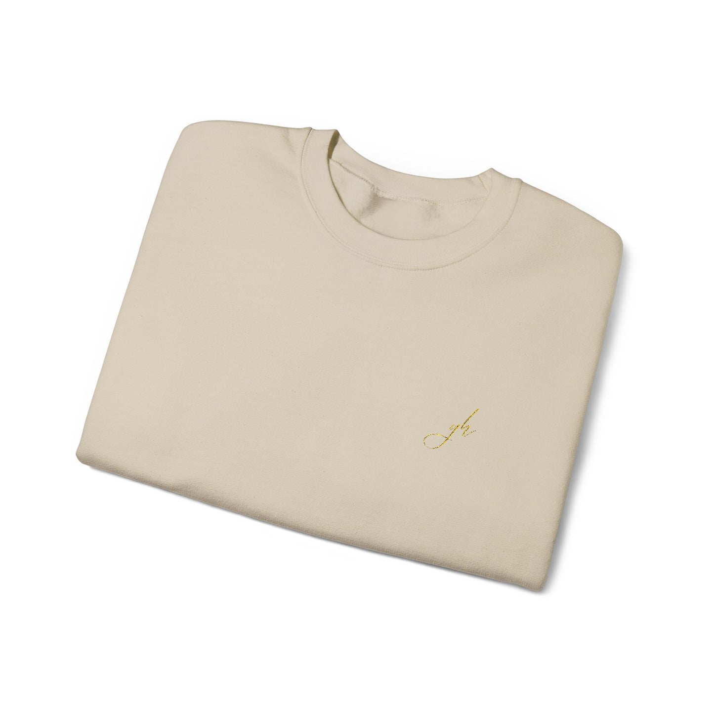 Elegant Gold Embroidered Sweatshirt