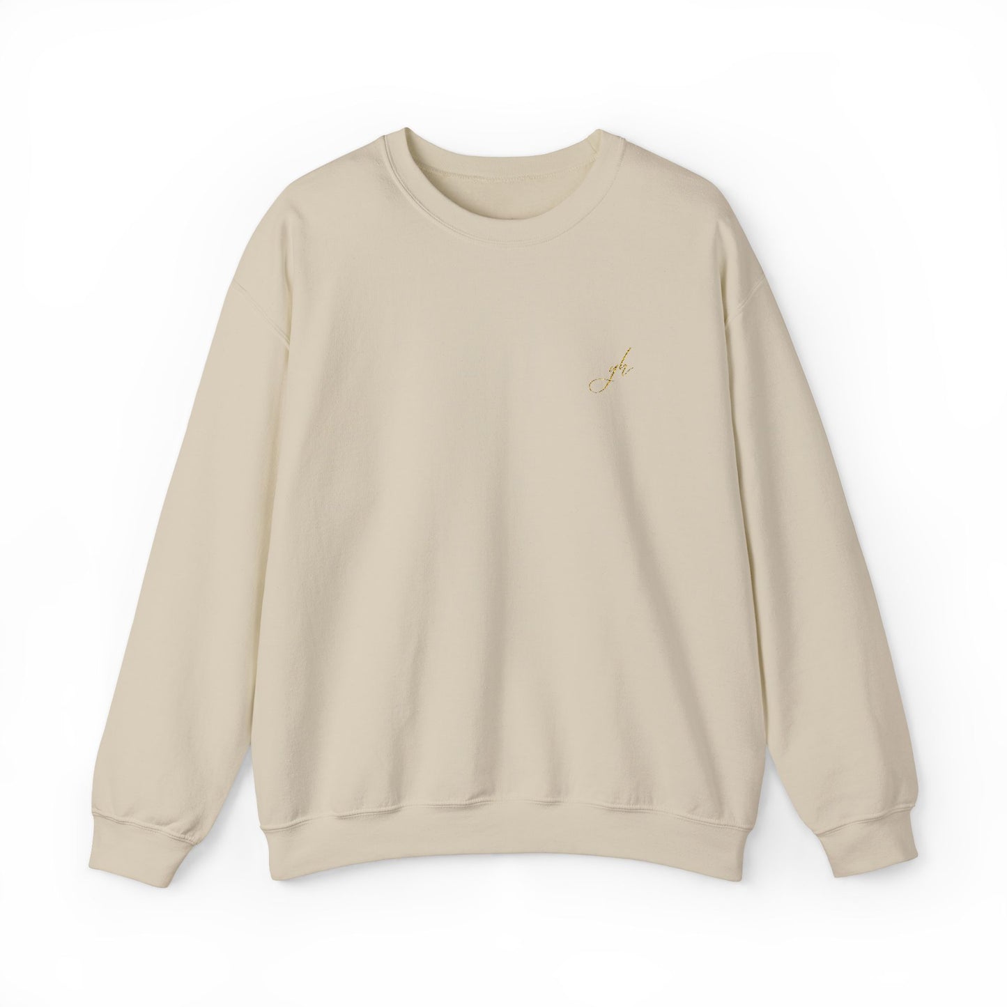 Elegant Gold Embroidered Sweatshirt