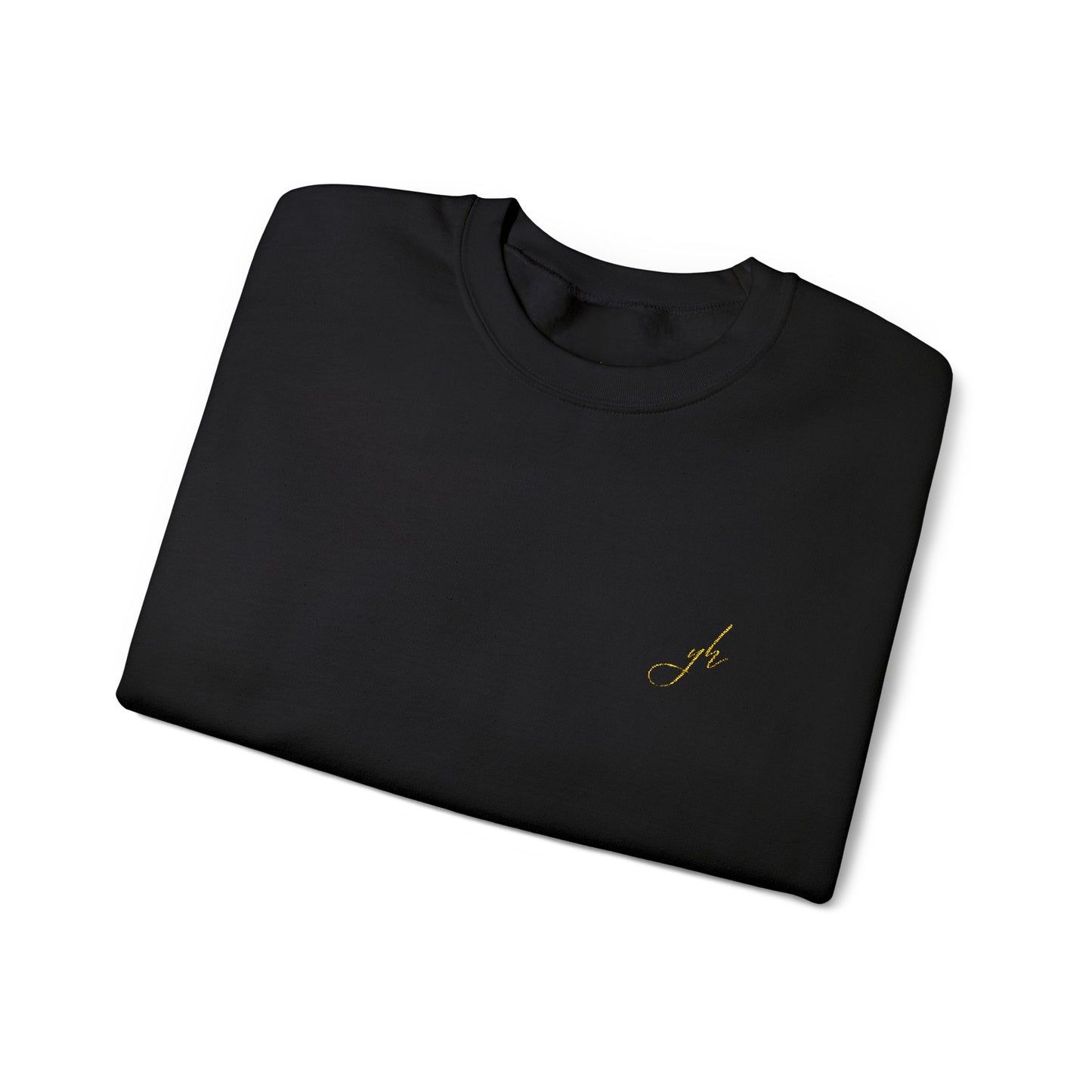 Elegant Gold Embroidered Sweatshirt