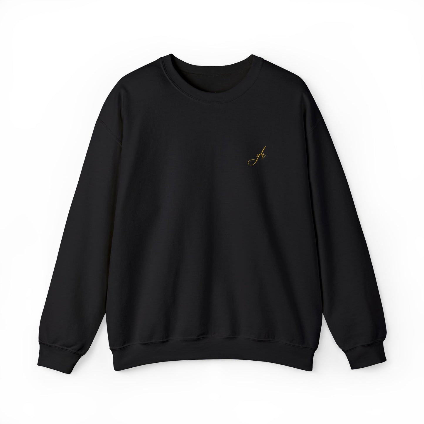 Elegant Gold Embroidered Sweatshirt
