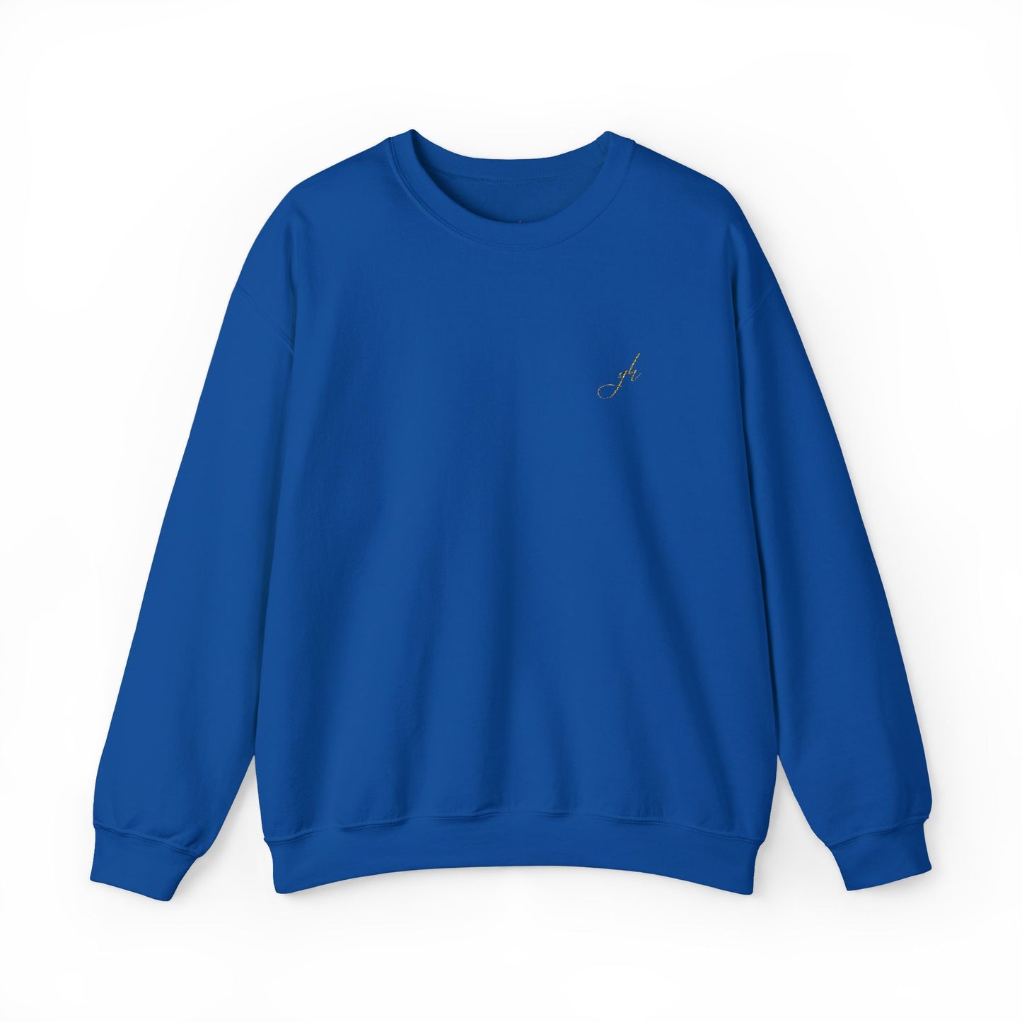 Elegant Gold Embroidered Sweatshirt