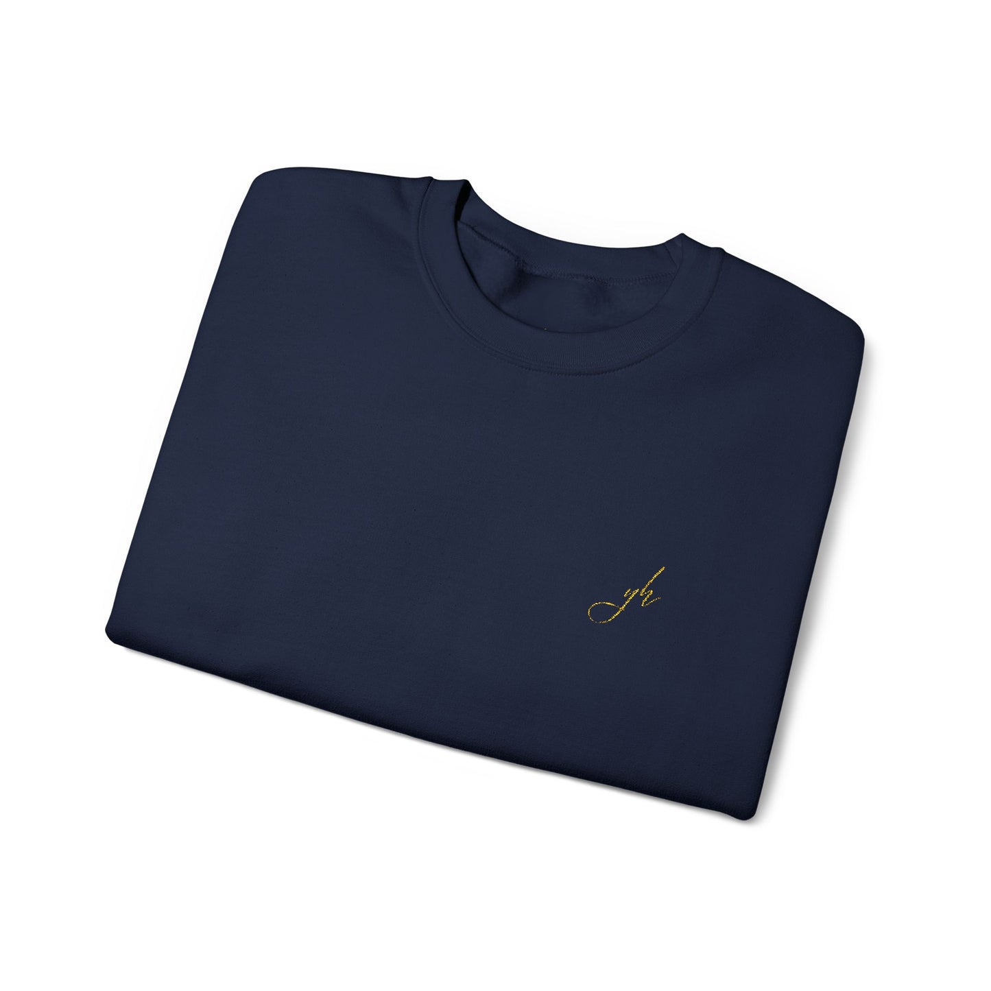 Elegant Gold Embroidered Sweatshirt
